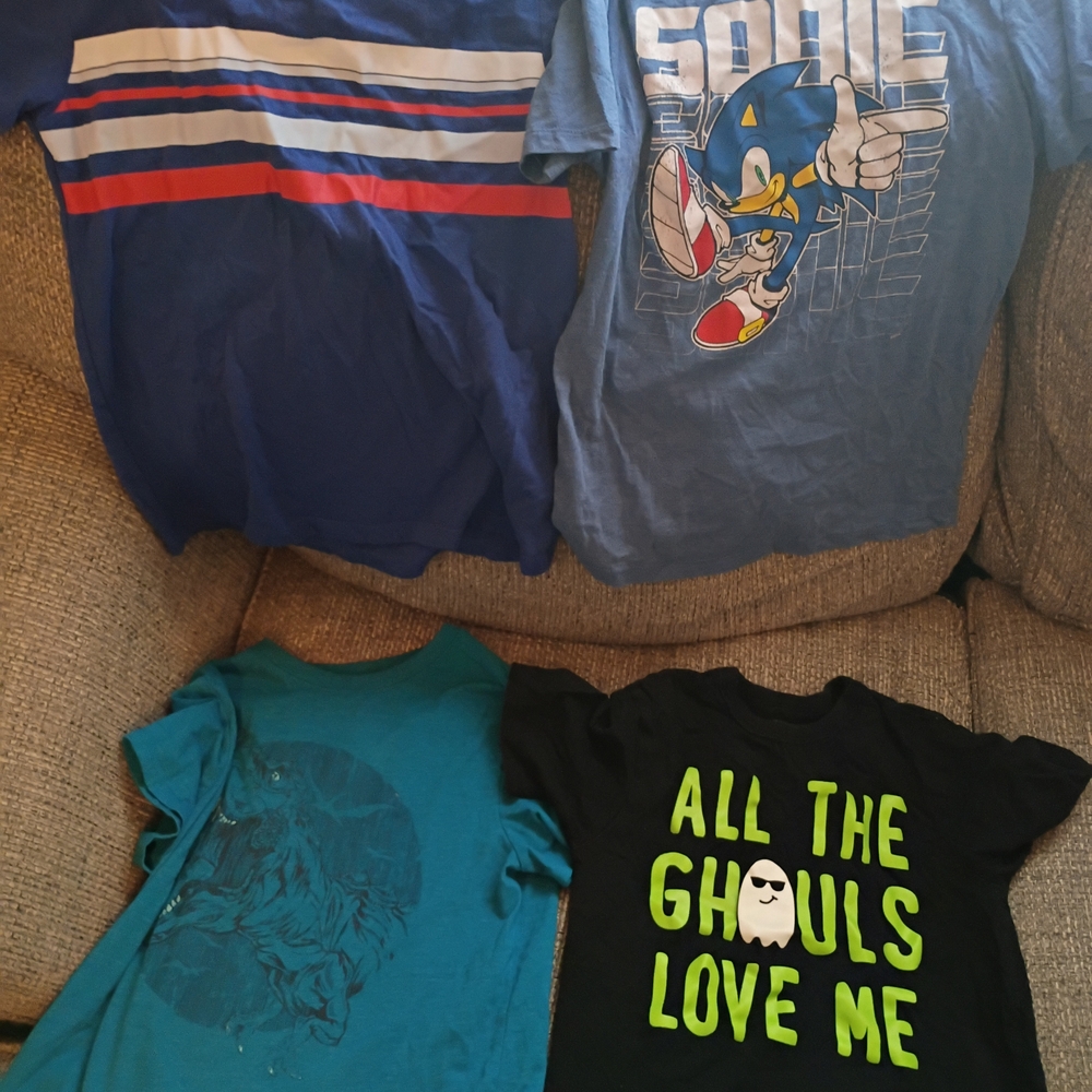 Kids Graphic T-Shirts - Blue and Black